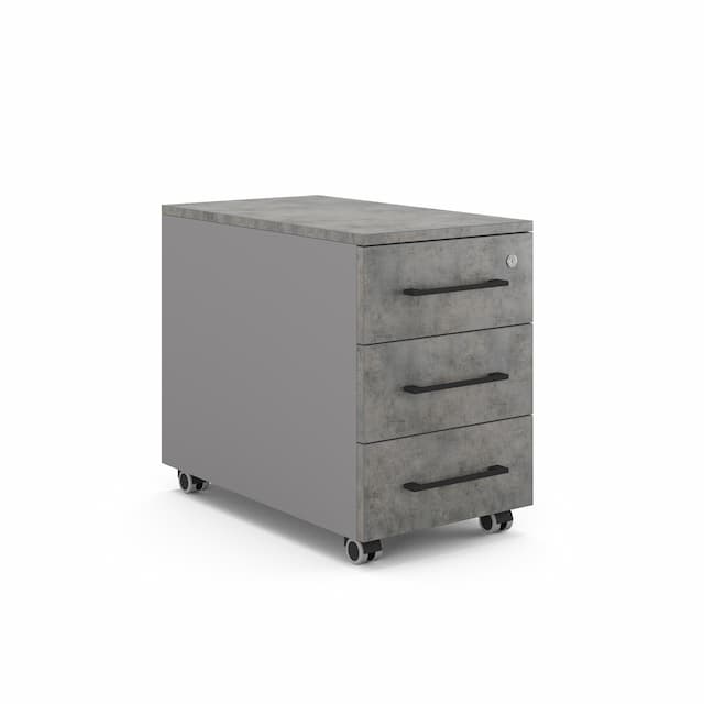 Тумба мобильная Kobor TМ3-40/50 aluminum/chicago