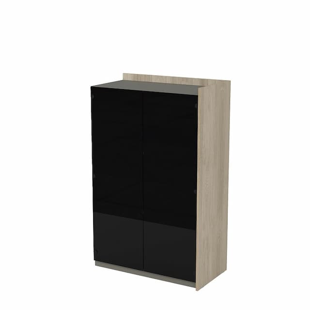 Модуль шкафа со стеклом конечный Алсав MAGNETIC 15ШДС-К.149 (884х460х1400) okwood/terra