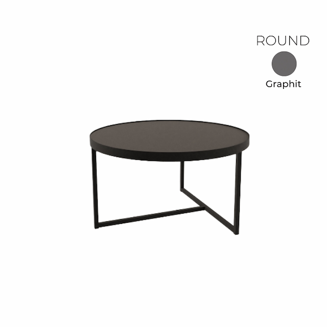 Стол журнальный круглый Алсав 21ROUND.008 Graphit