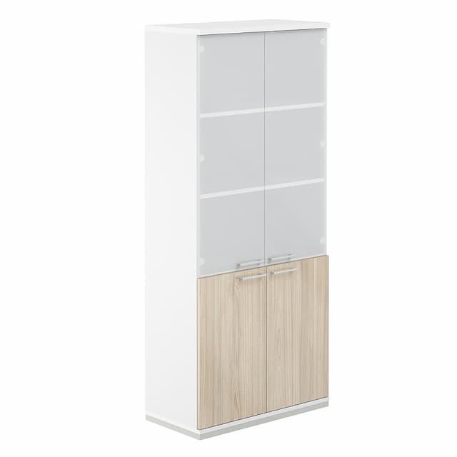 Шкаф со стеклом Norden Allegro AG.210.WH.WH.AR.GL