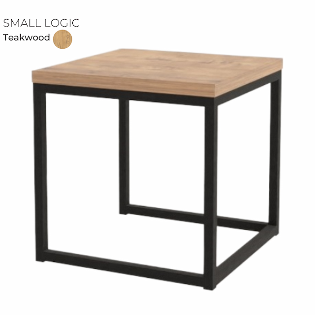 Стол журнальный квадратный маленький Алсав SMALL LOGIC 21S-LOGIC.001 Teakwood