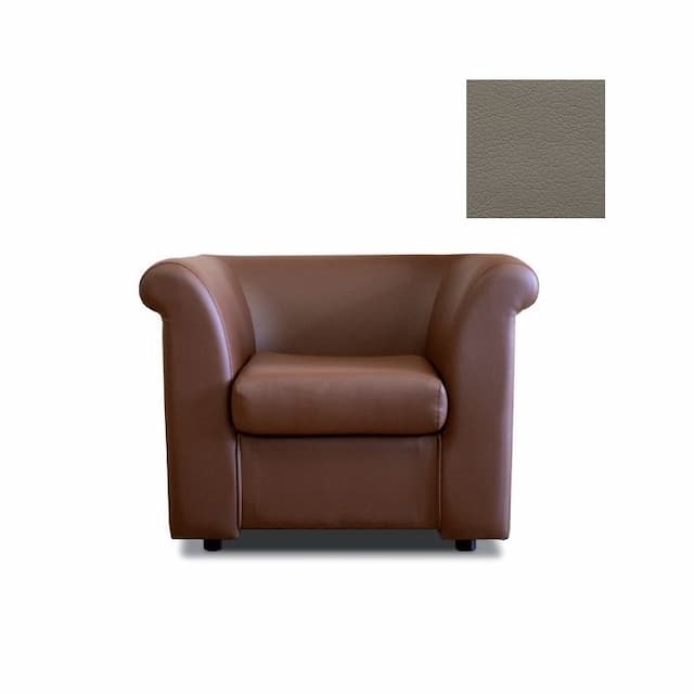 Кресло Юнитекс ПАРЛАМЕНТ М.К1.05.3.Ч 8FM1ZZZZMFZ экокожа премиум / серо-коричневая 