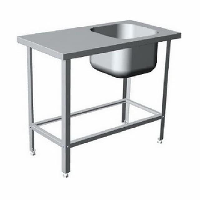 Моечная ванна Cryspi ВМЦ S 1Л/1П (L=1210,S=630,Н=870,G=300), ёмкость (500x500x300)