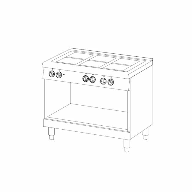 Плита со стеклокерамической поверхностью Ascobloc AEH 700