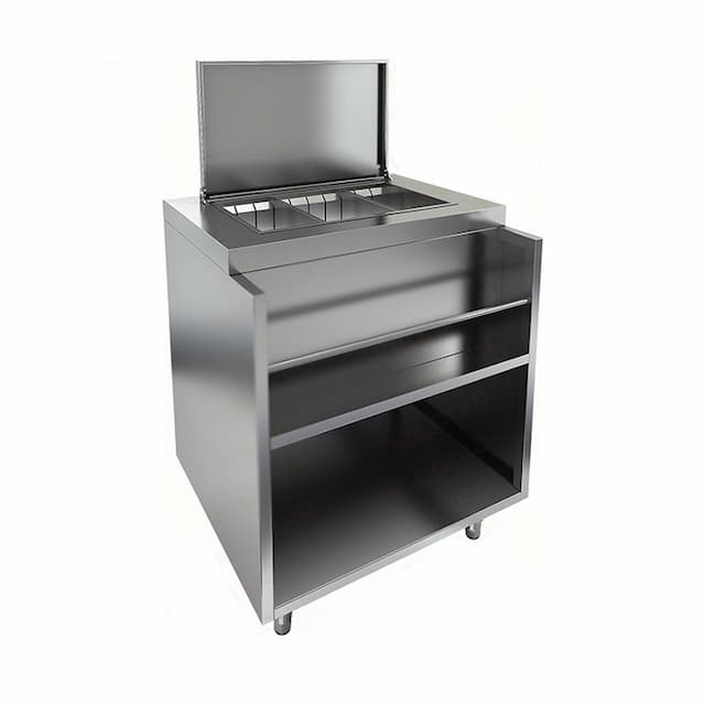 Барная станция с крышкой и лотком Hicold НБМВЛ-9/6КР