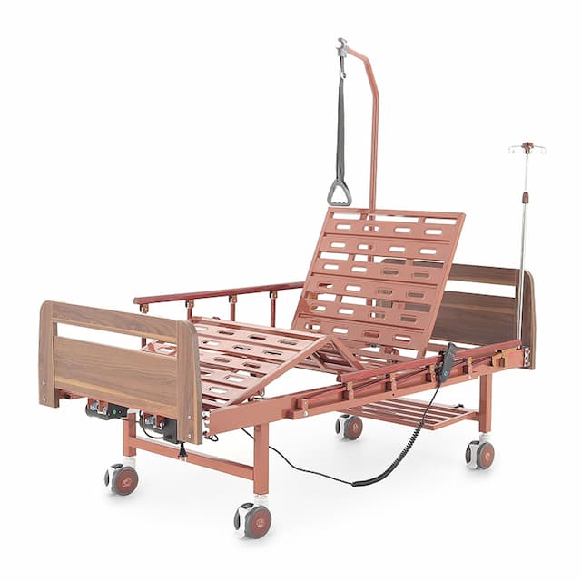 Кровать электрическая Med-Mos DB-7 (МЕ-2028Д-00)(2 функции) коричневый